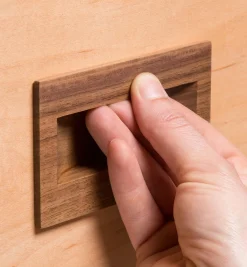 Outlet Danish Walnut Inset Pull Handles