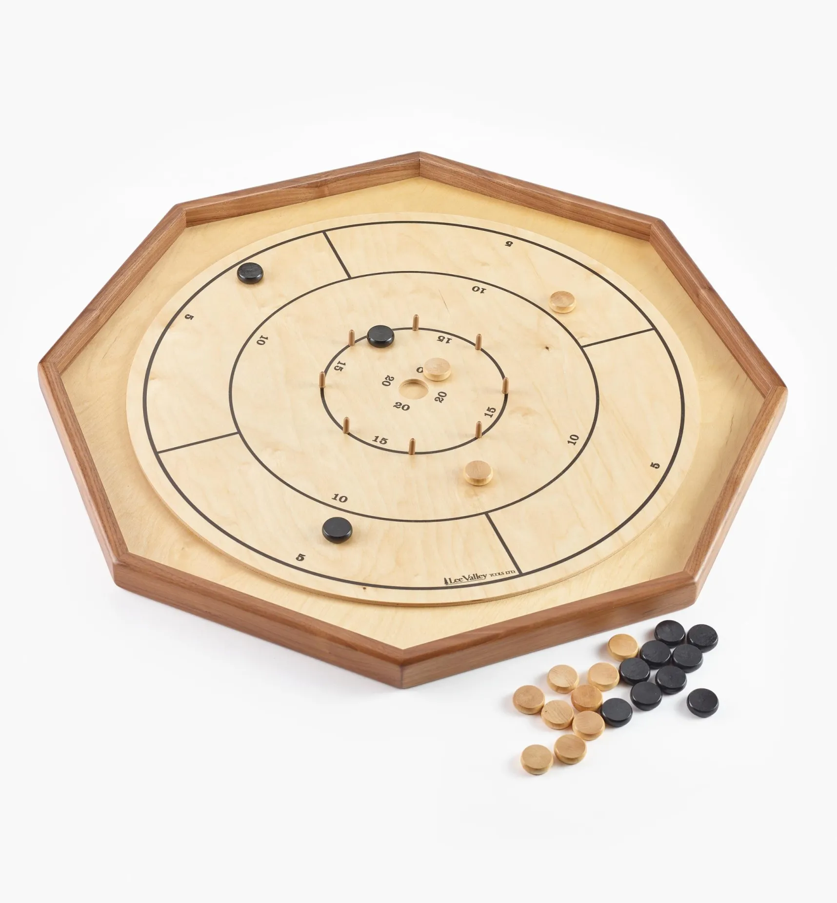 Hot Deluxe Crokinole, Checker & Chess Board Toys & Games