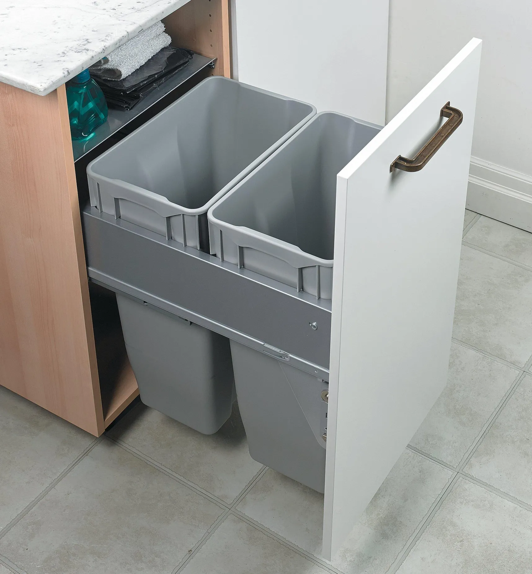 Best Door-Mount Dual Waste Bin Composting|Composting