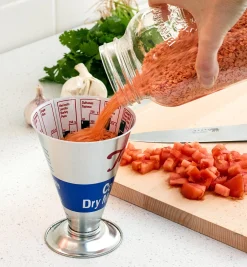 Online Dry-Weight Measuring Cup Measurement