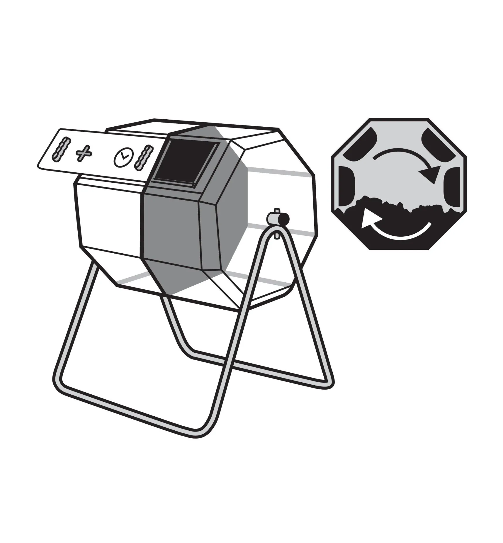 Sale Dual-Batch Rolling Composter Composting|Composting