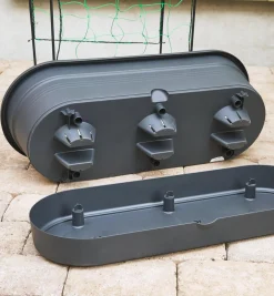 Outlet Elho Self-Watering Planter With Trellis Container Gardening