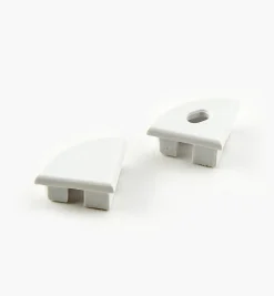 Outlet End Caps For Corner-Mount LED Tape Lighting Channels Lighting