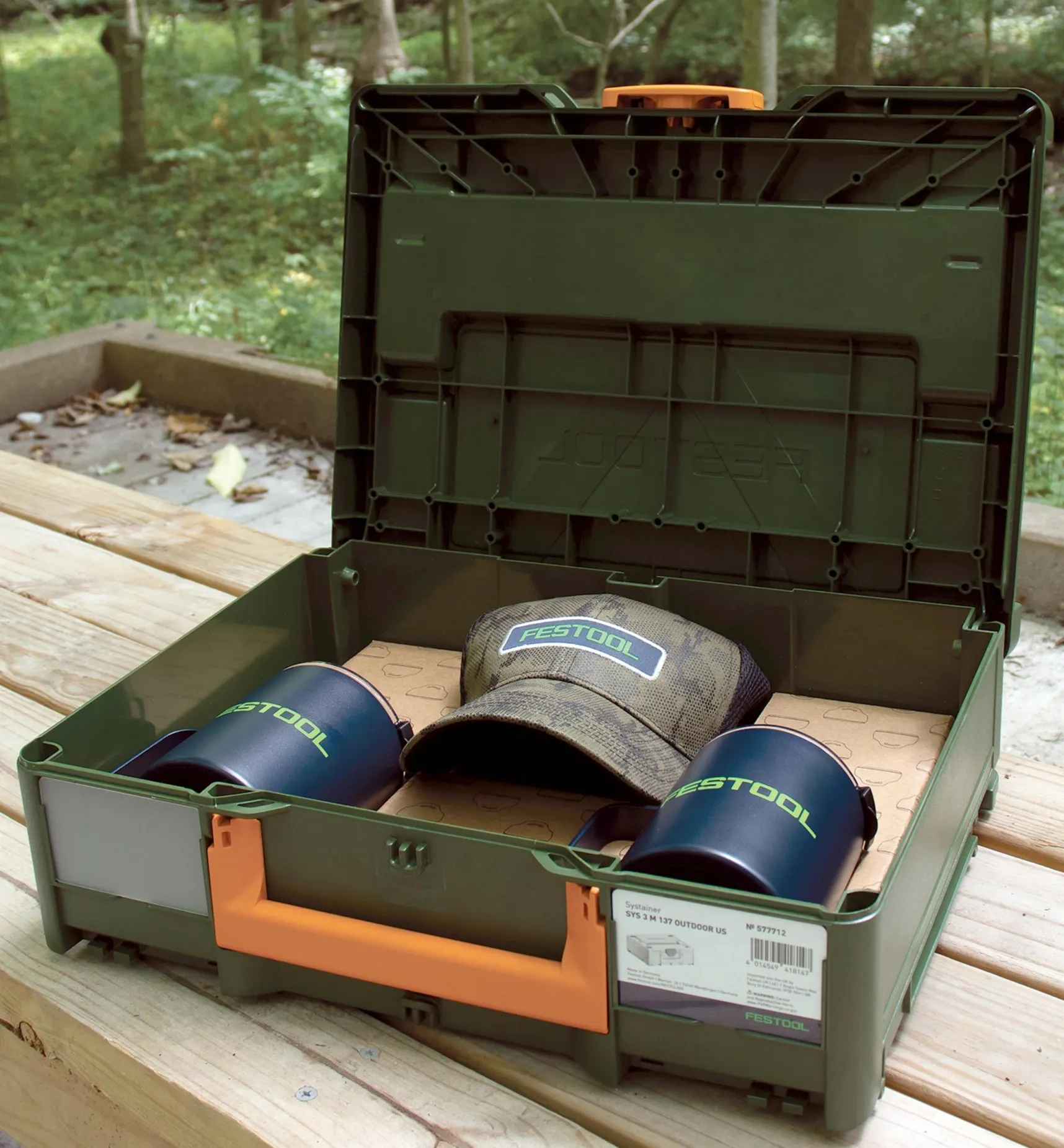 Outlet Festool Outdoor Systainer Case With Hat & Mugs Safety Gear