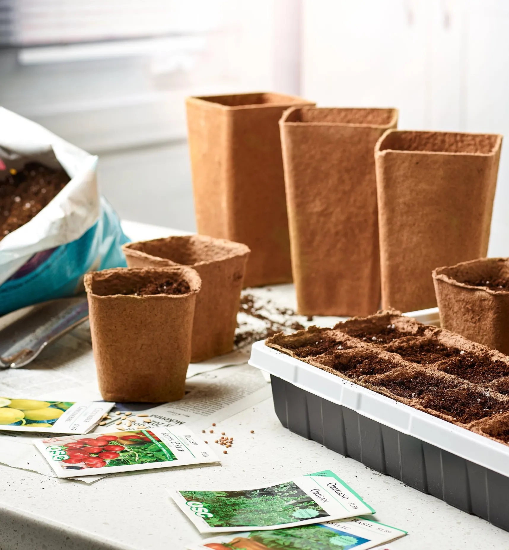 Outlet Fiber Pots Seed Starting