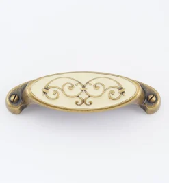 Outlet Filigree Oval Shell Pulls Pulls