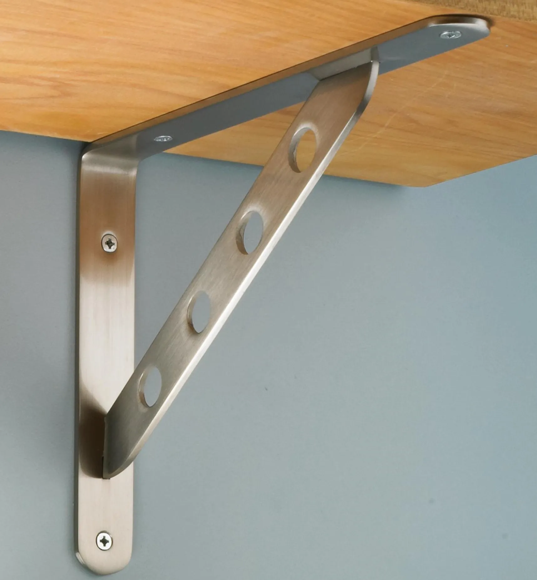 New Flat Steel Shelf Bracket Storage Organization