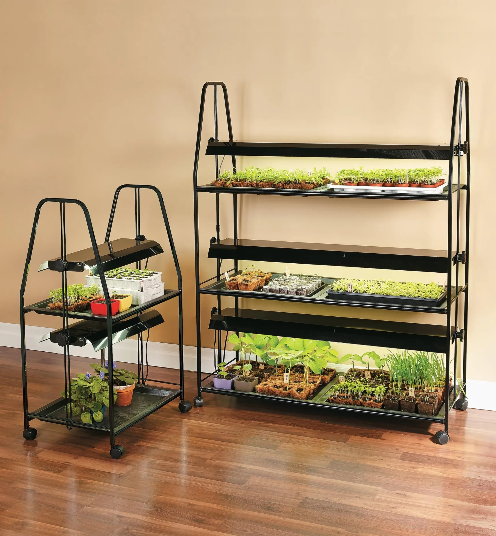 New Floralight T5 LED Full-Spectrum Multi-Tier Grow-Light Stands Grow Lights