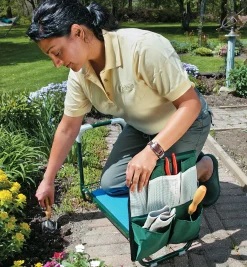 Folding Kneeler Stool & Tool Holder Set Knee Pads & Kneelers