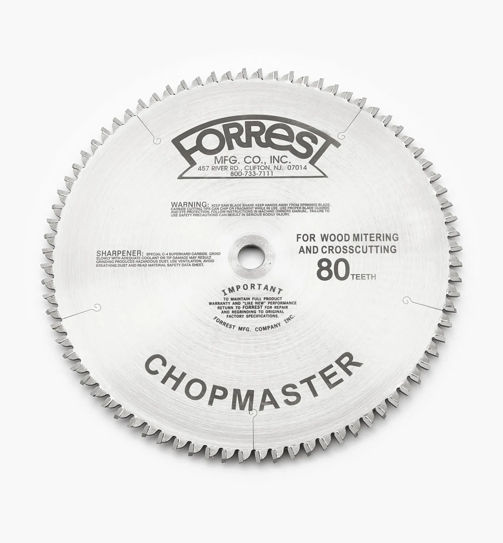 Best Forrest Chopmaster Saw Blades Power Tool Accessories