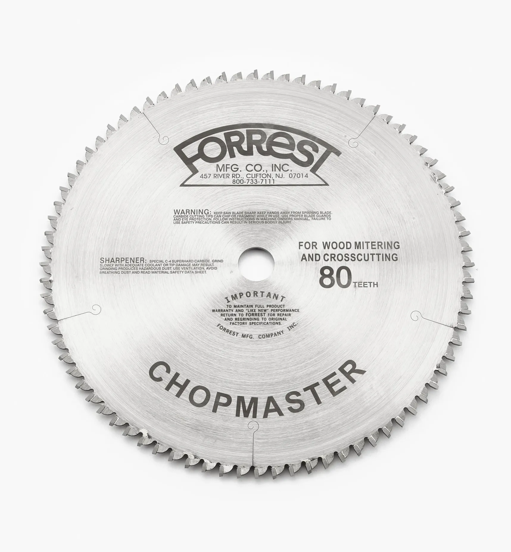 Best Forrest Chopmaster Saw Blades Power Tool Accessories