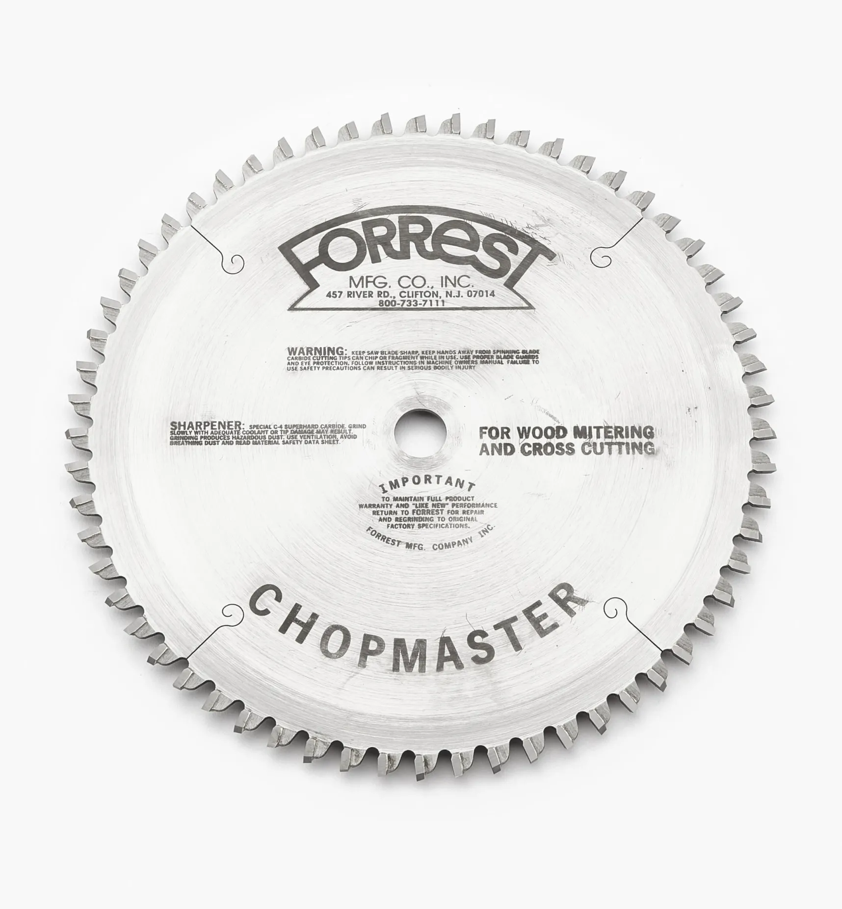 Best Forrest Chopmaster Saw Blades Power Tool Accessories