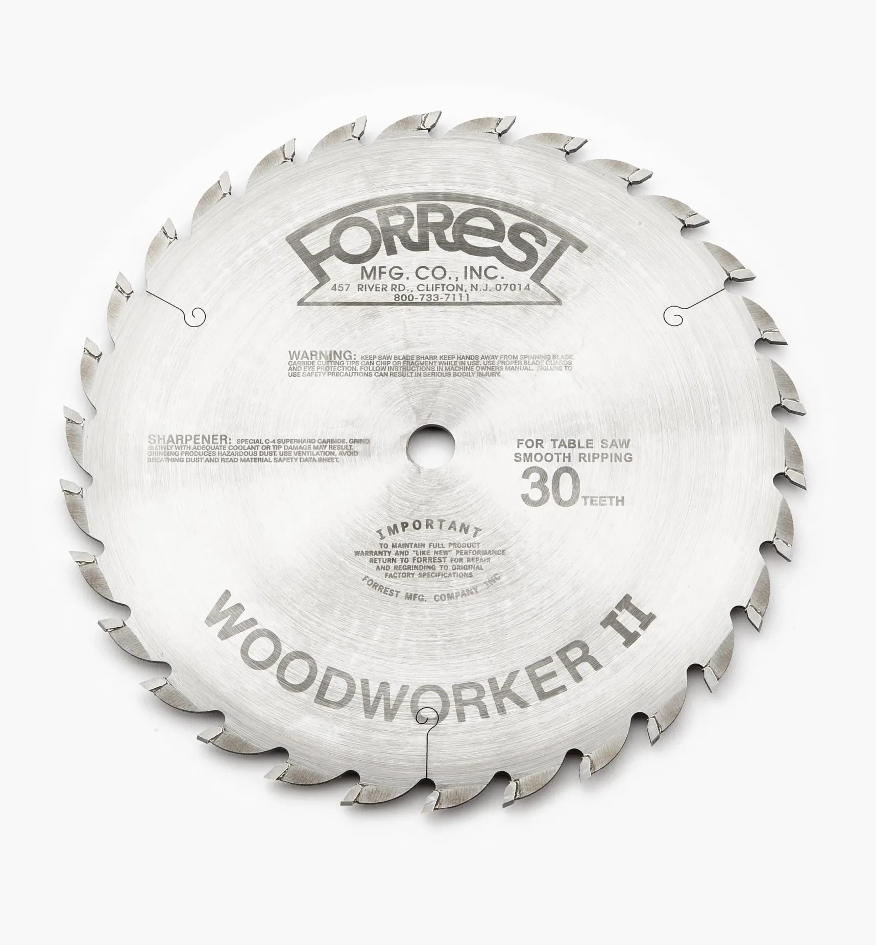 Forrest Woodworker Blades Power Tool Accessories