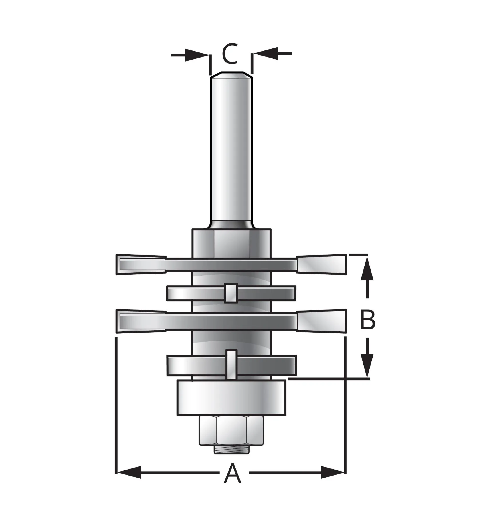 Discount Four-in-One Grooving Bit Routing