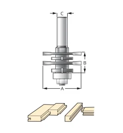 Discount Four-in-One Grooving Bit Routing