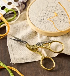 Clearance Gold-Plated Stork Scissors Toys & Games
