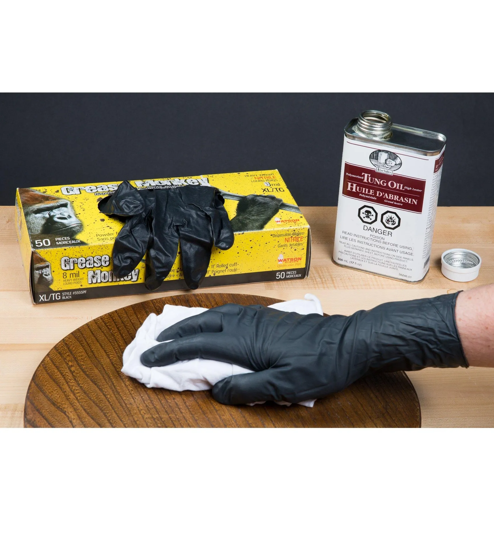Clearance Grease Monkey Nitrile Gloves Safety Gear