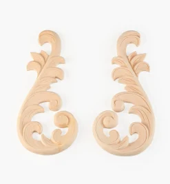 Outlet Hand-Carved Matched Wooden Scrolls Project Supplies