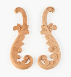 Outlet Hand-Carved Matched Wooden Scrolls Project Supplies