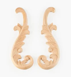 Outlet Hand-Carved Matched Wooden Scrolls Project Supplies