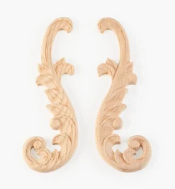 Outlet Hand-Carved Matched Wooden Scrolls Project Supplies