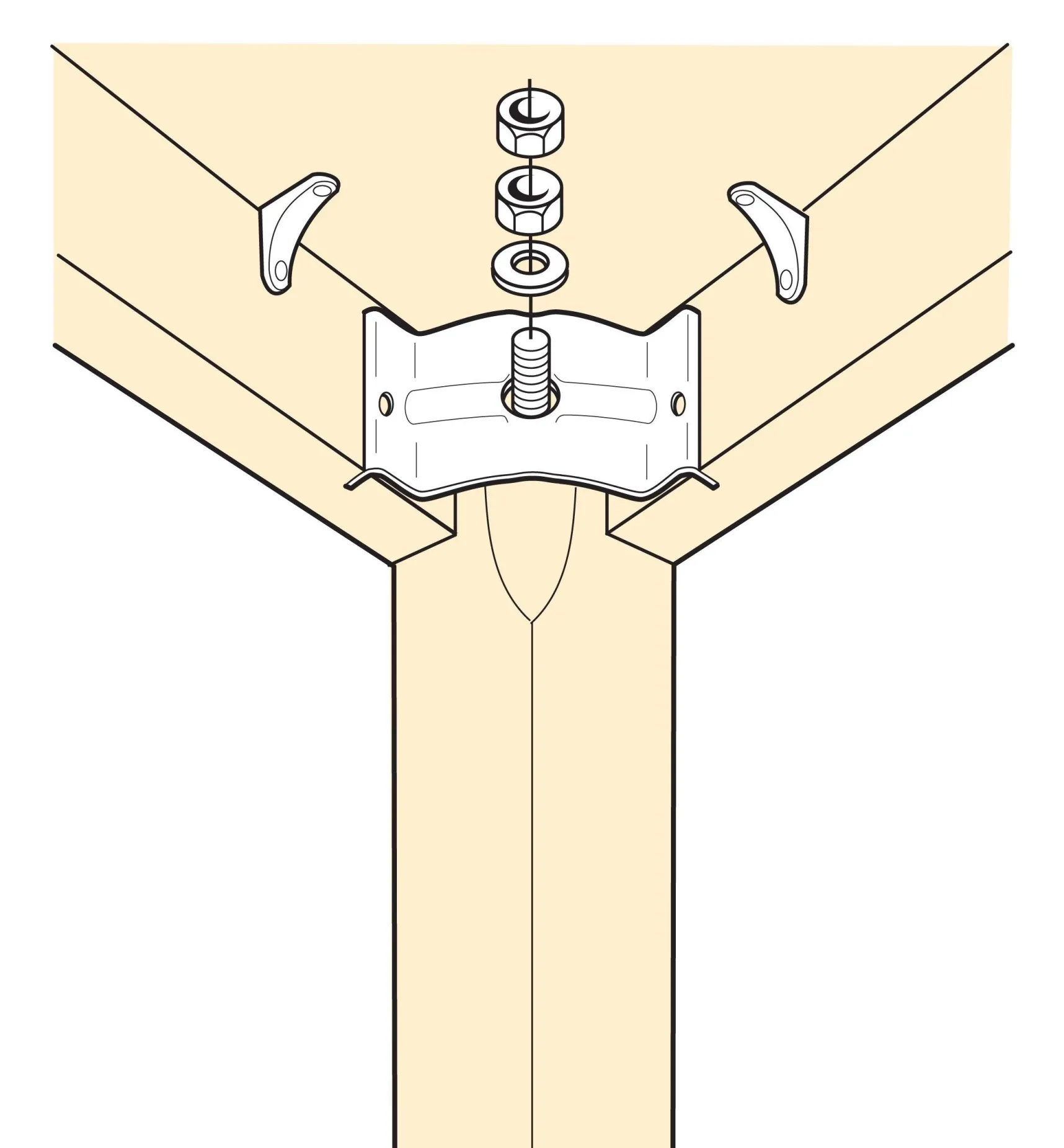 Hot Heavy-Duty Leg Braces Table Hardware