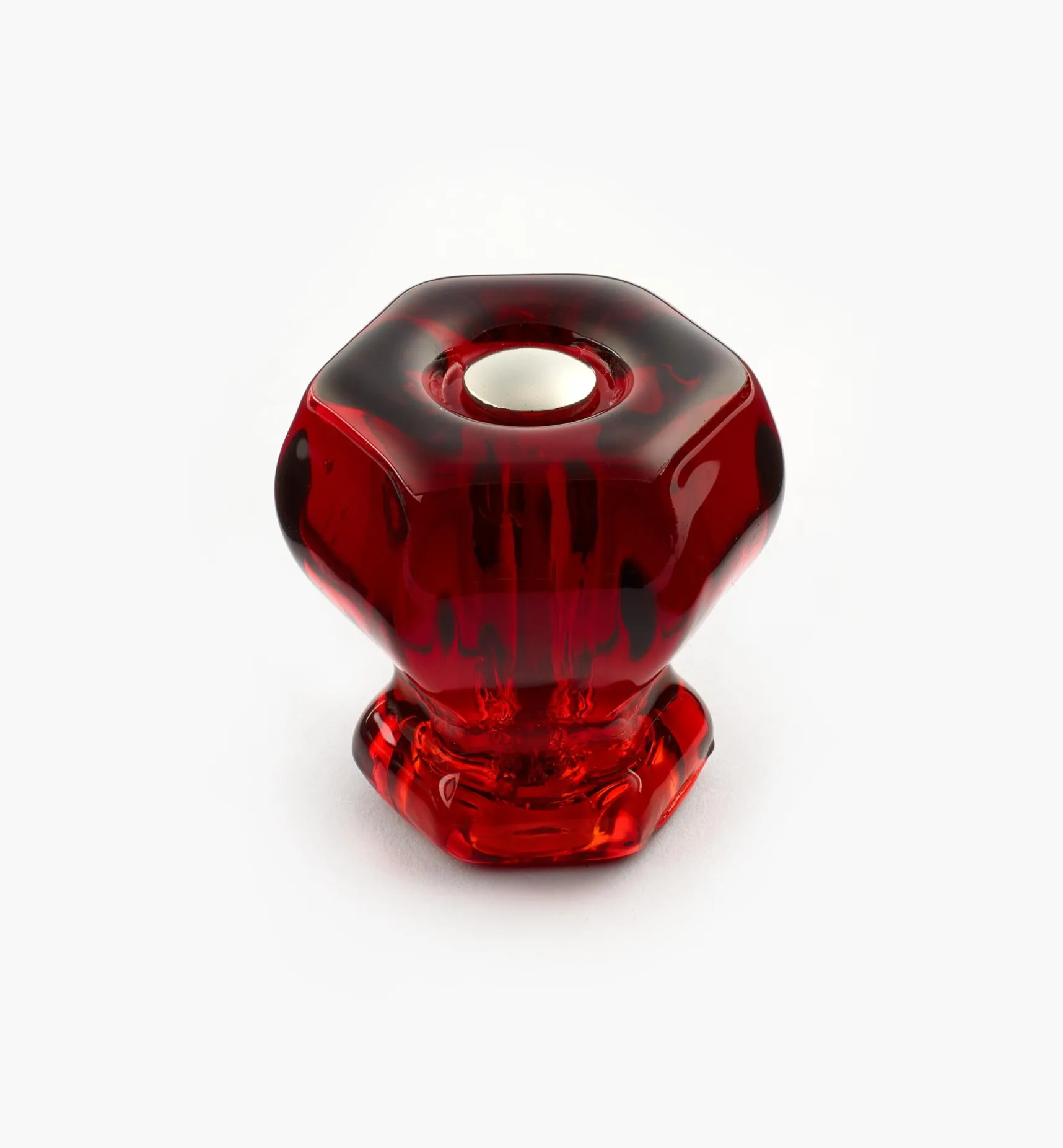 Discount Hexagonal Glass Knob Knobs