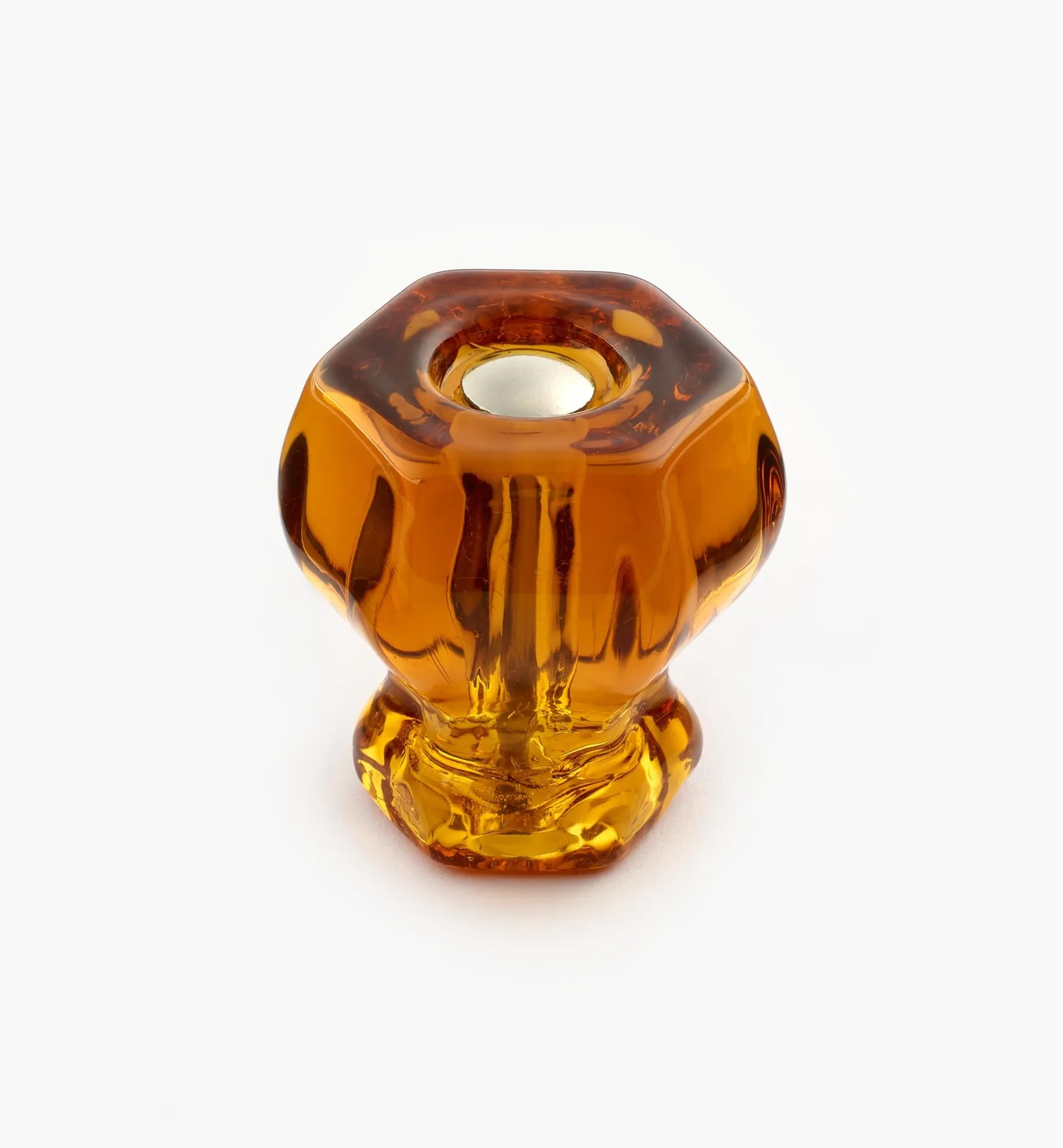 Discount Hexagonal Glass Knob Knobs