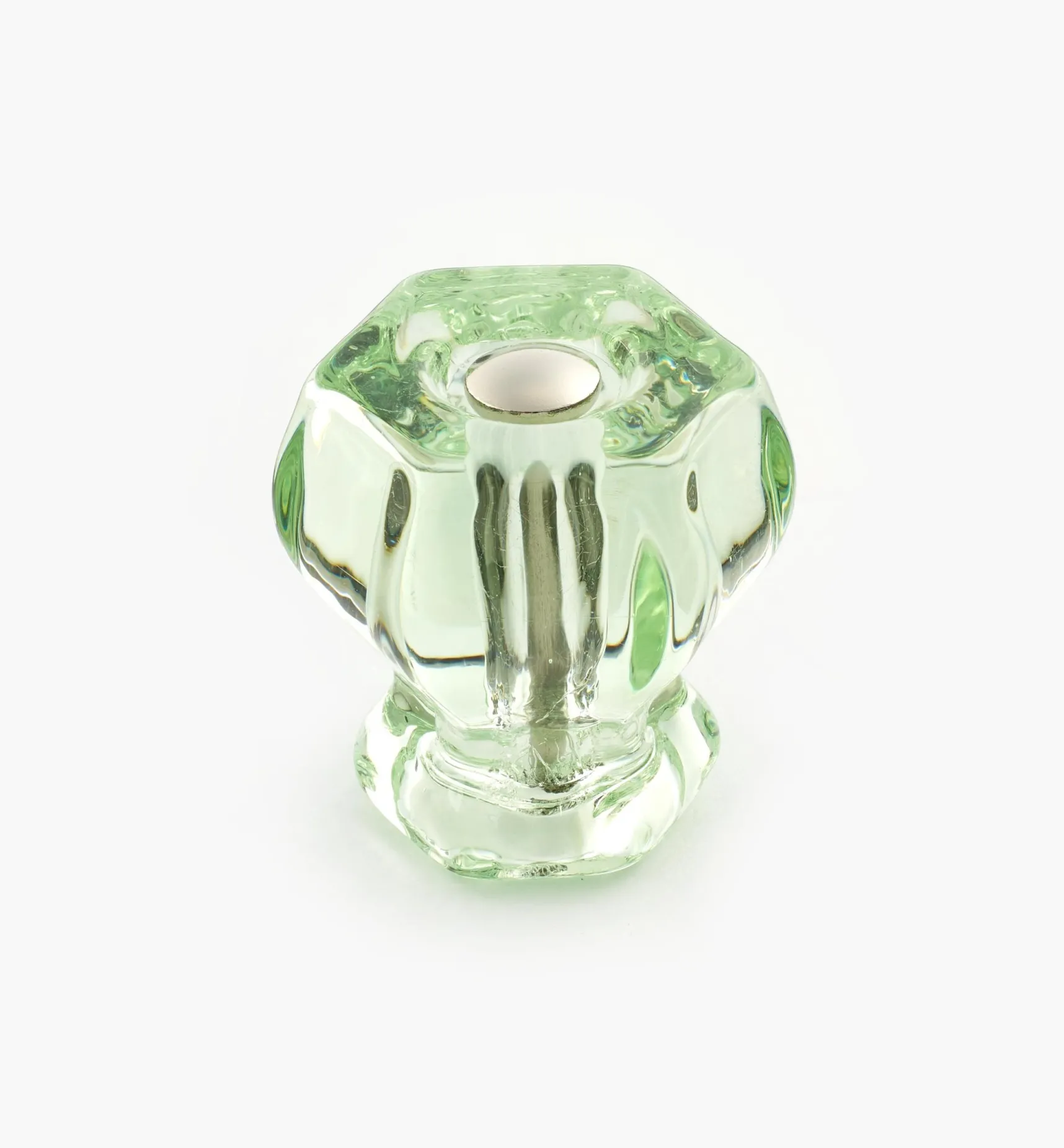 Discount Hexagonal Glass Knob Knobs