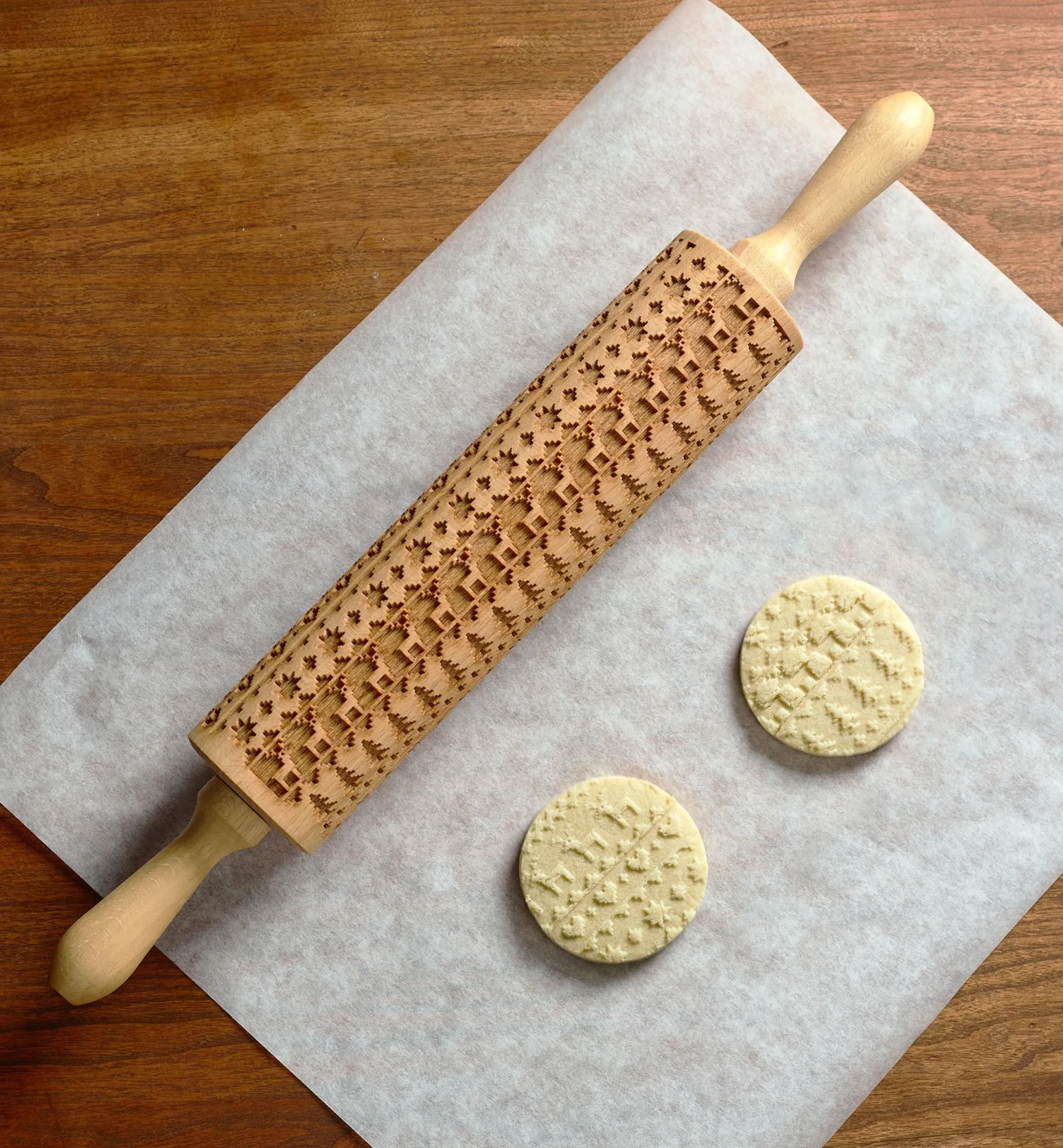 Online Holiday Sweater Embossing Rolling Pin Bakeware
