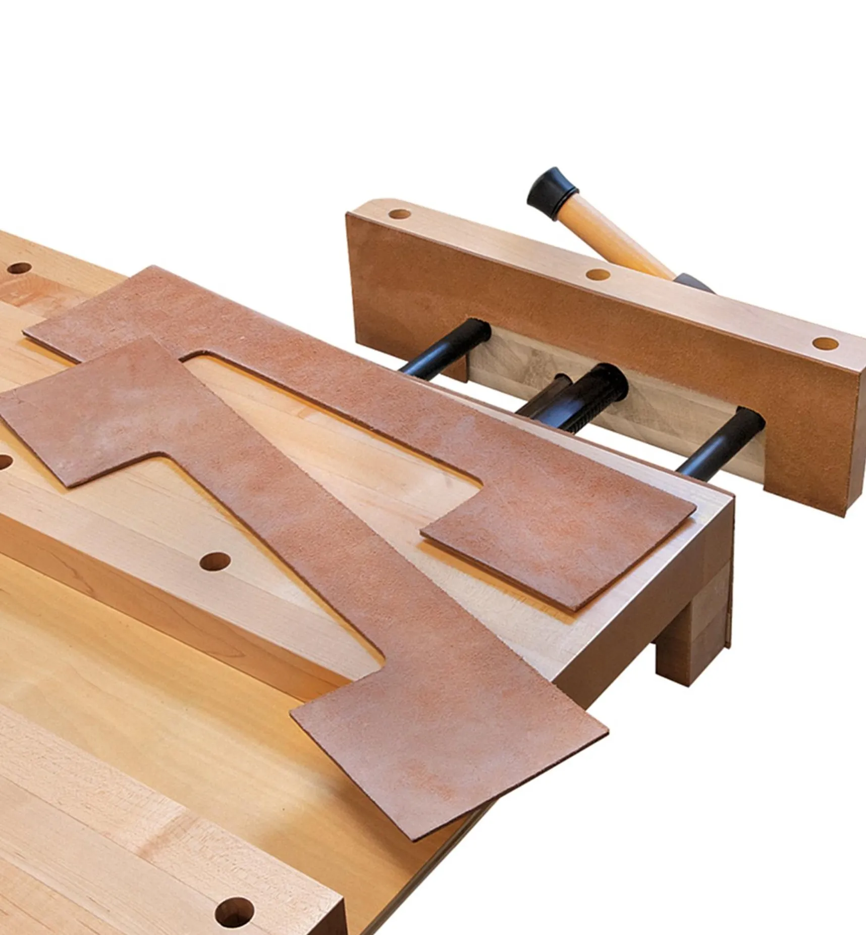 Clearance Leather Jaw Liners For Veritas Quick-Release Front Vise Workshop
