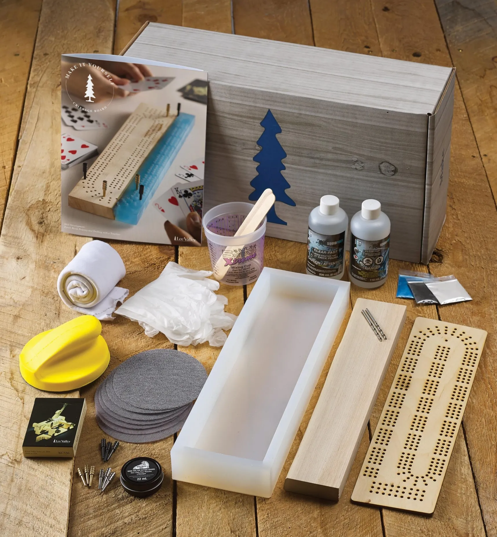 Clearance Make It Yourself Cribbage Board Kit Supplies