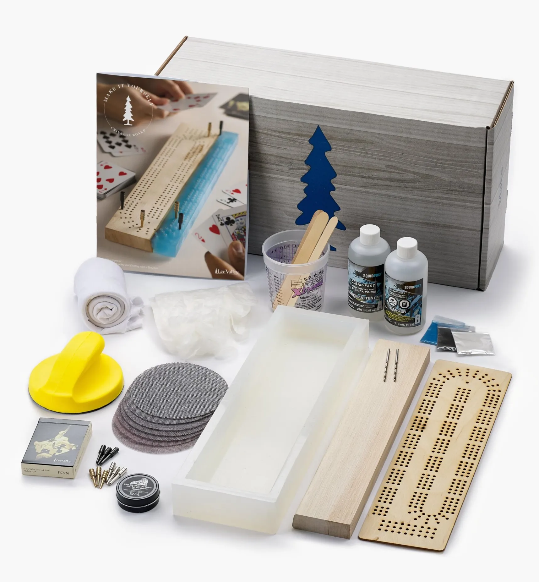 Clearance Make It Yourself Cribbage Board Kit Supplies