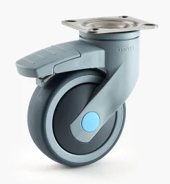 Outlet Levina 100mm Stainless-Steel-Plate Caster Casters & Wheels