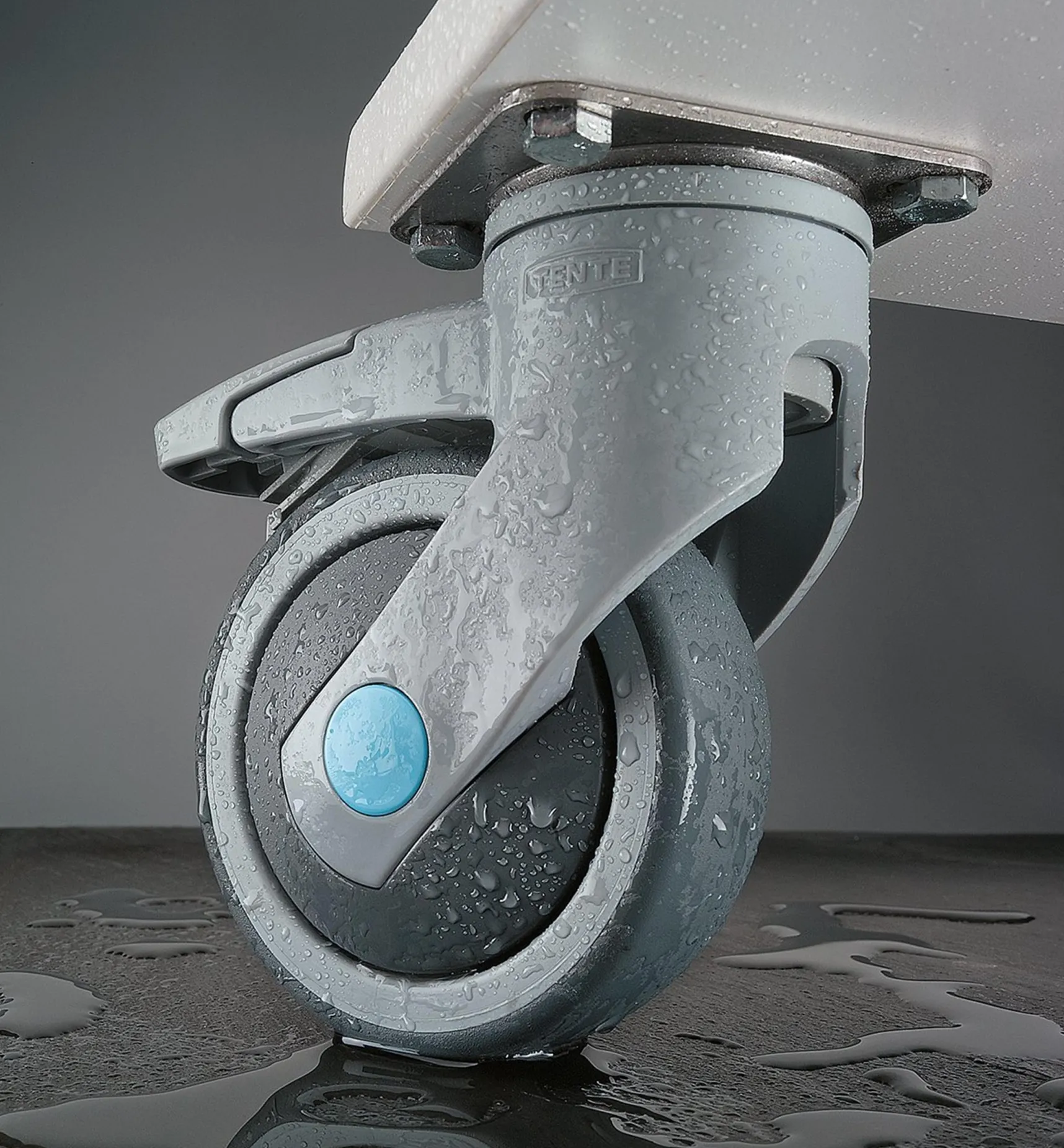 Outlet Levina 100mm Stainless-Steel-Plate Caster Casters & Wheels