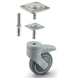 Best Levina 75mm Steel-Plate Casters Casters & Wheels