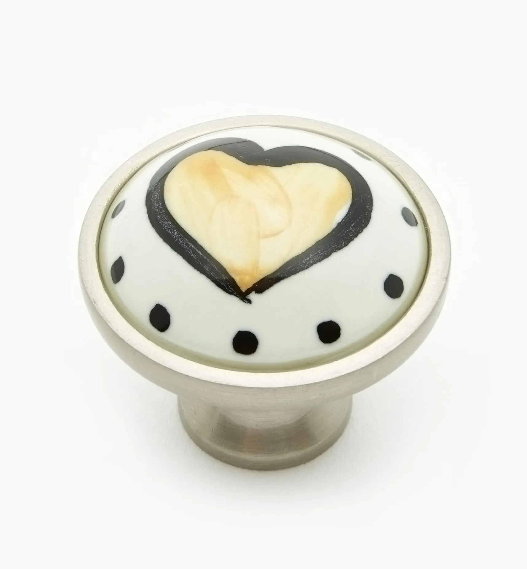 New Liberty Ceramic Heart Knobs Knobs