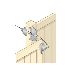 Clearance Lockable Gate Latch Outdoor Hardware