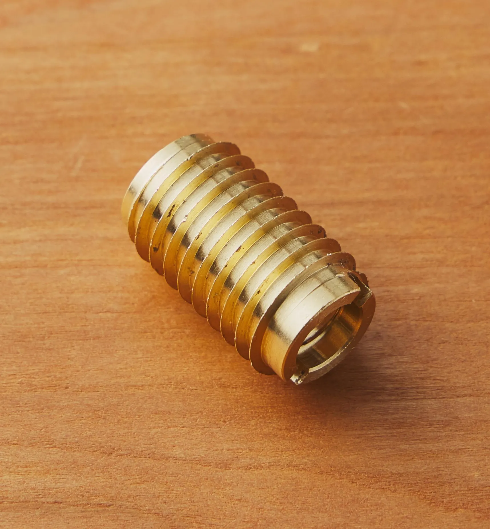 Outlet Long 5/16-18 Brass Knife-Edge Insert Nut Fasteners