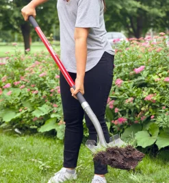 Outlet Long-Handled Round-Point Shovel Shovels