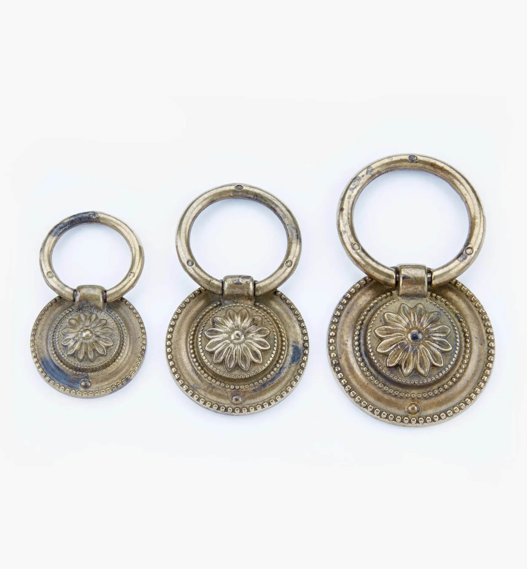 Online Louis XVI Old Brass Ring Pulls Pulls