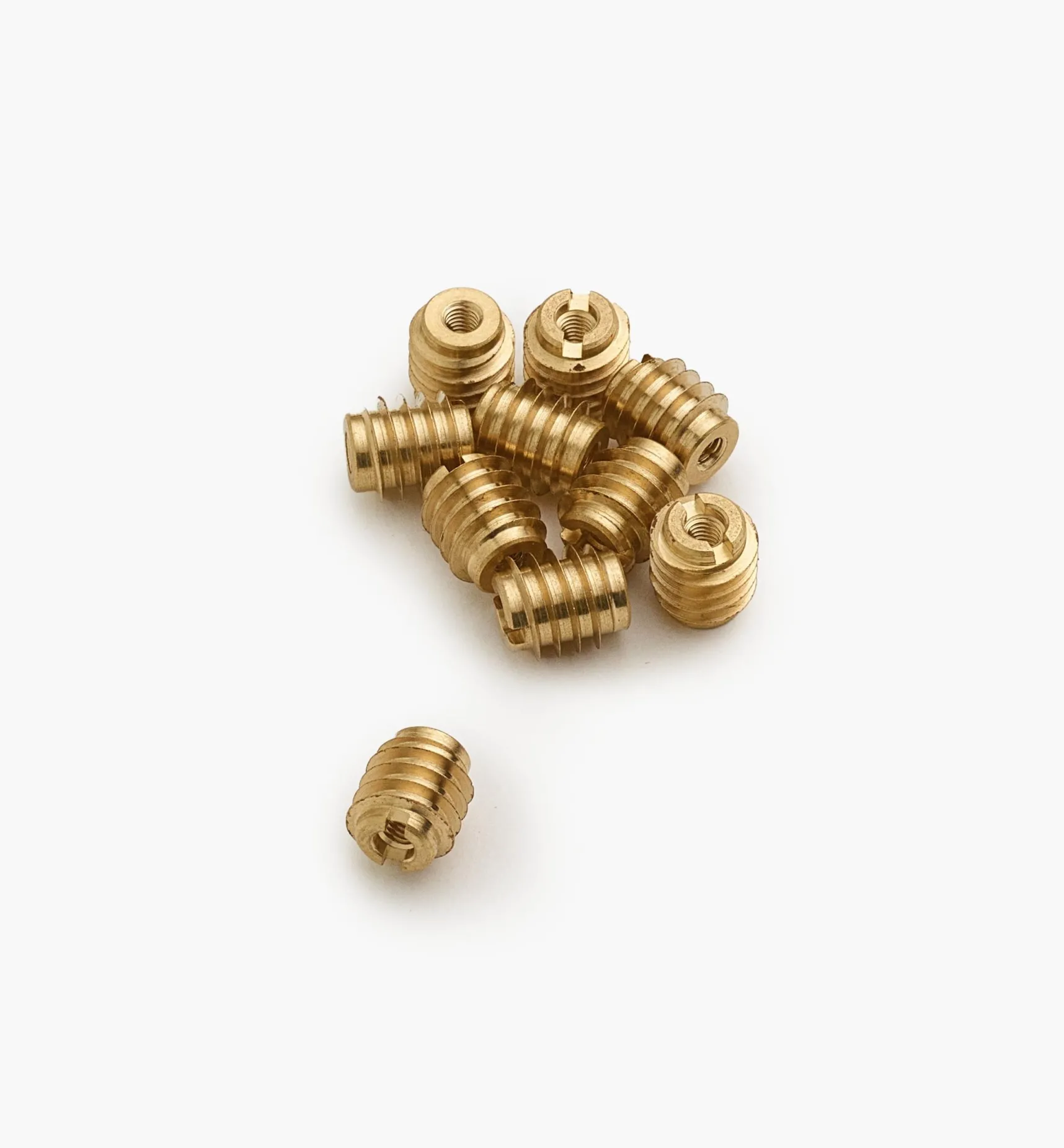 M3-0.5 Brass Knife-Edge Insert Nuts Fasteners