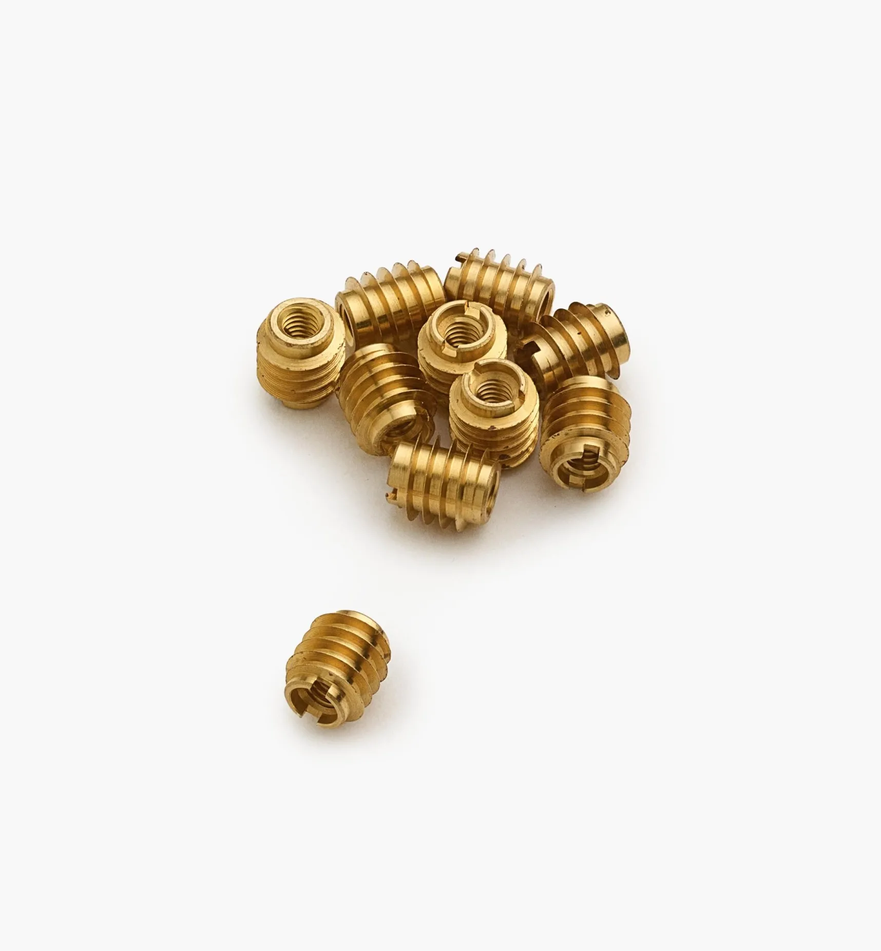 M4-0.7 Brass Knife-Edge Insert Nuts Fasteners