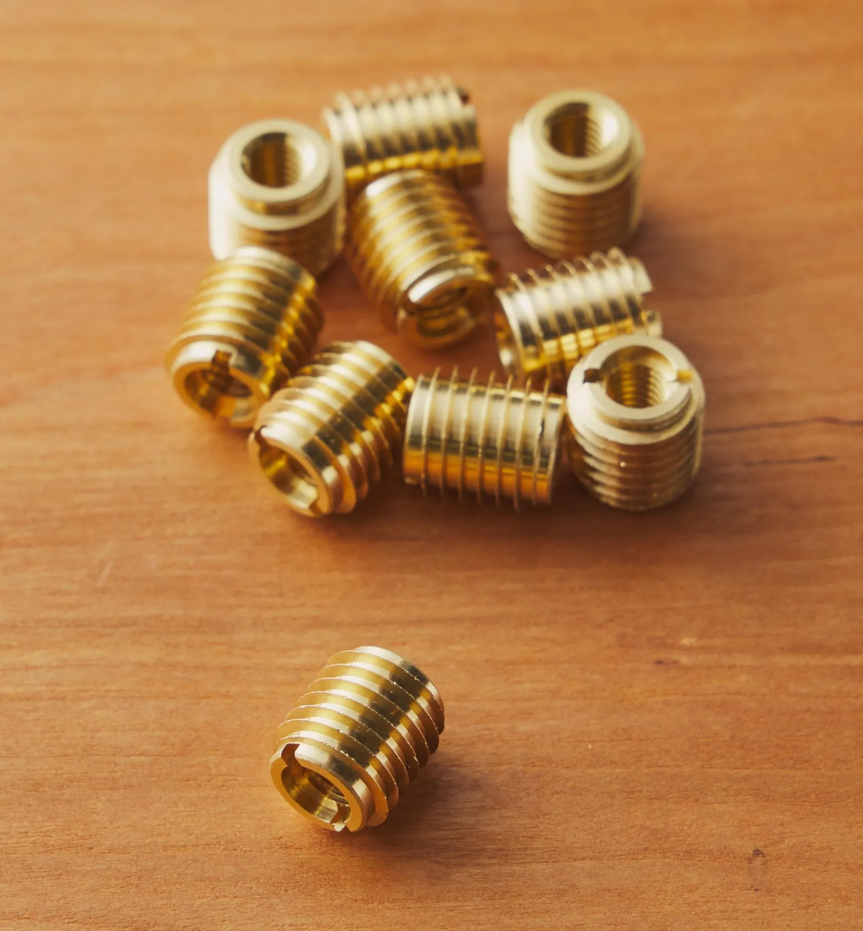 M6-1.0 Brass Knife-Edge Insert Nuts Fasteners