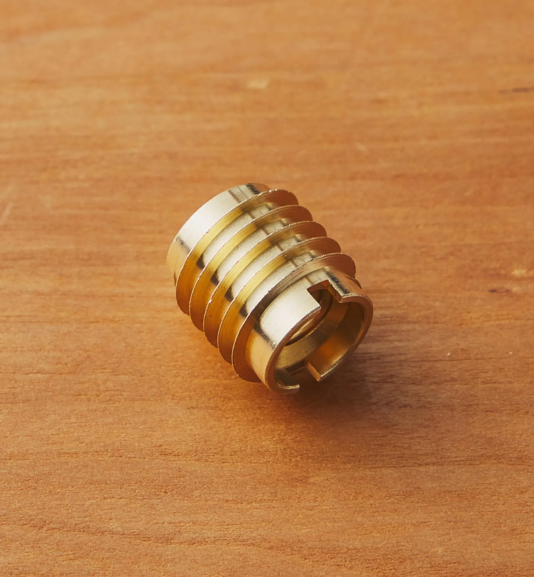 Clearance M8-1.25 Brass Knife-Edge Insert Nut Fasteners