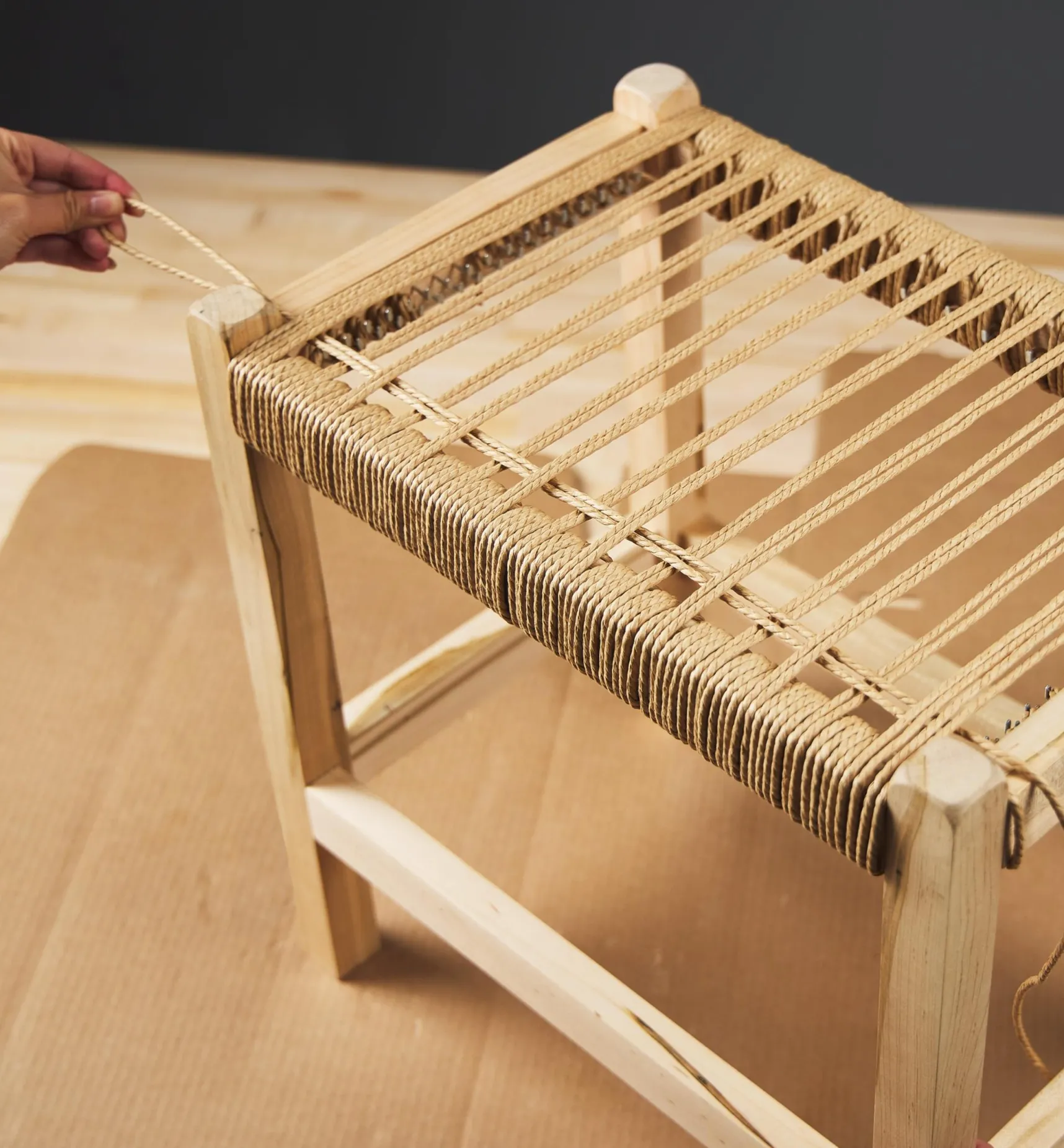 New Make It Yourself Danish Cord Stool Kit Supplies