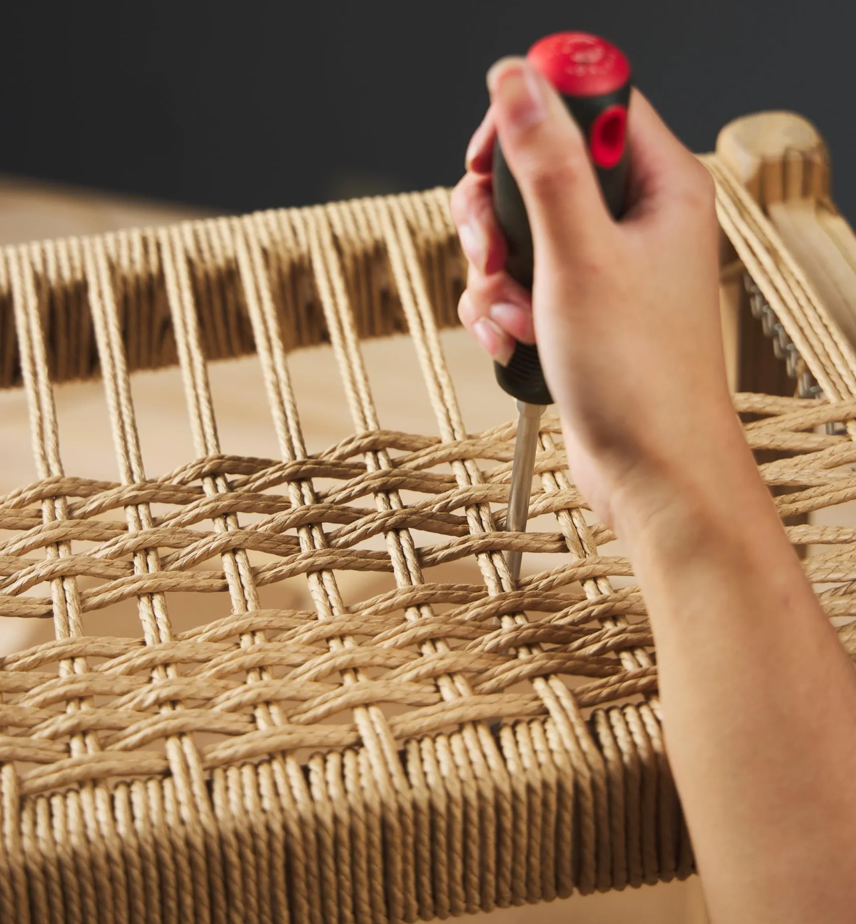 New Make It Yourself Danish Cord Stool Kit Supplies