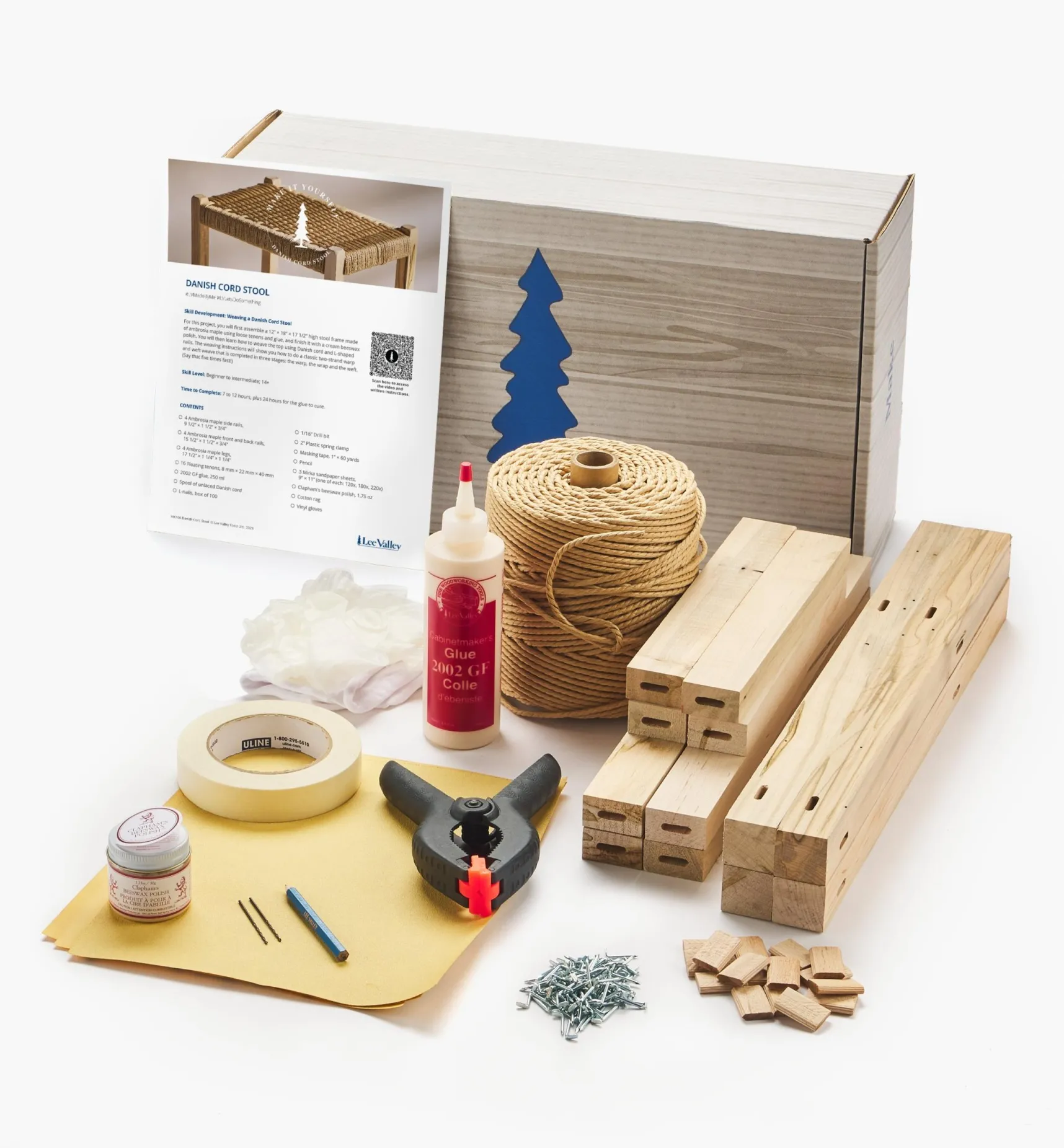 New Make It Yourself Danish Cord Stool Kit Supplies