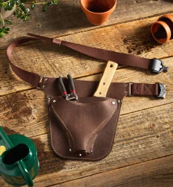 Outlet Make It Yourself Gardener's Leather Tool Belt Kit Supplies
