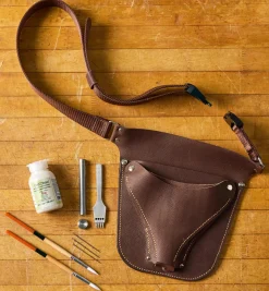 Outlet Make It Yourself Gardener's Leather Tool Belt Kit Supplies